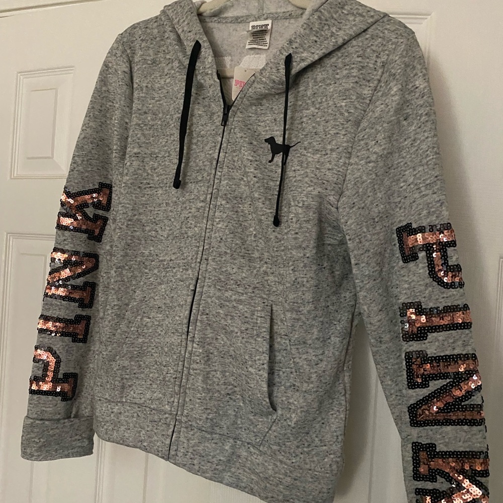 Victorias Secret Pink Zip Up Hoodie BRAND NEW